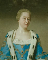 Porträt von Augusta, Prinzessin von Wales